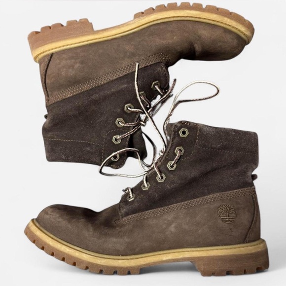 Timberland Shoes - Timberland Tan and Brown floral Patterned Interior